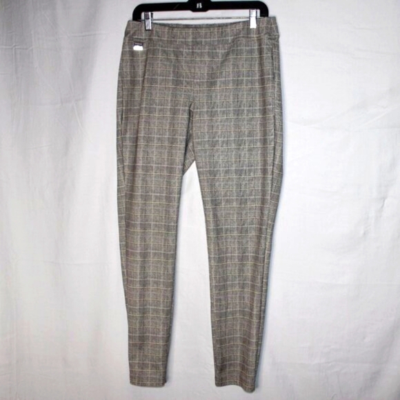 Zac & Rachel Plaid Pull-On Pants — Chic & Comfortable, Size L - Picture 1 of 5